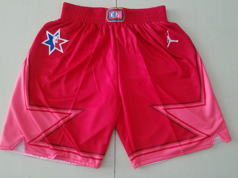 2020 NBA previous All Star red shorts->more jerseys->NBA Jersey